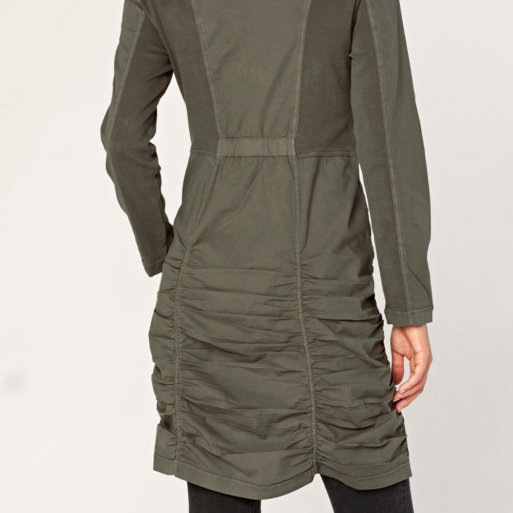 Green Rouched Jacket - Picture 2 of 3